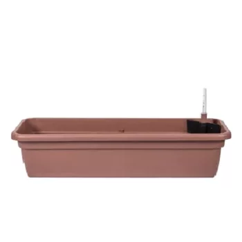Balkonláda+alj 100cm Top Kávébarna vízszintmérővel