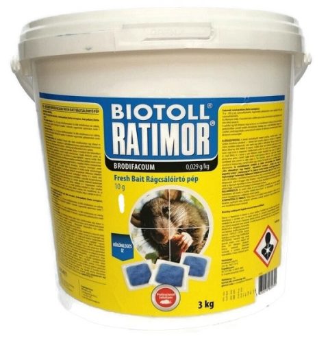 Rágcsálóírtó pép 3kg Ratimor