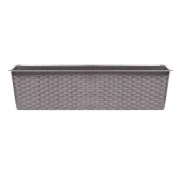 Balkonláda rattan 60cm mokka