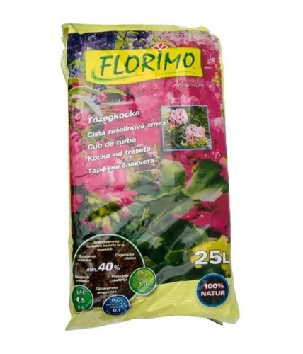 Tőzeg Savanyú Tőzegkocka  Florimo 25 L (PH~4,5)