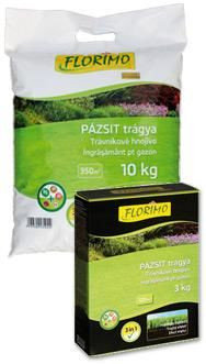 Műtrágya FLORIMO Pázsit 10kg 3 az 1-ben Kifutó