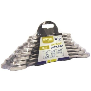 Villáskulcs készlet múanyag tartóban 8db 6-22mm