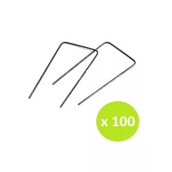 Leszúró tüske "U" alakú 15cm fém 100db/cs