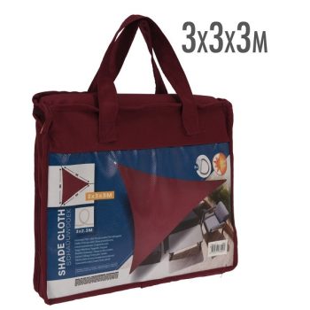 Napvitorla 3x3x3m burgundivörös