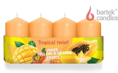 Gyertya adventi 40x70mm citrus mix illatos