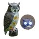 Madárriasztó bagoly világító szemekkel  19x18x43cm