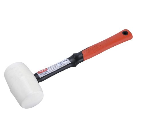 Gumikalapács üvegszálas nyél, fehér gumi 50mm
