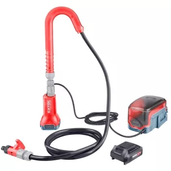 EXTOL-szivattyú akkus hordóürítő 20V kivezetőcsőve