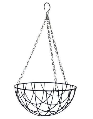 Virágkosár függő fém 35cm