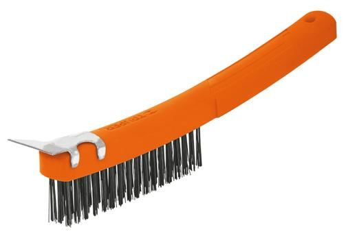 Truper drótkefe 33cm egyenes fej kaparóval