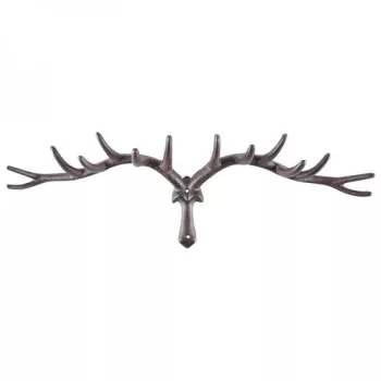 Szarvas agancs akasztó öntöttvas nagy
