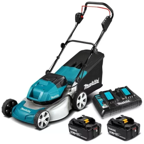 Makita-DLM460PT2 fűnyíró 2x18V/Ah+DT