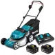 Makita-DLM460PT2 fűnyíró 2x18V/Ah+DT