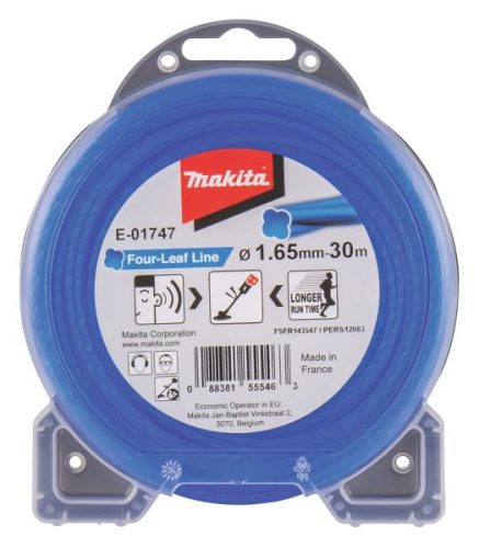 Makita négyleveű damil 1,65mm 30m kék