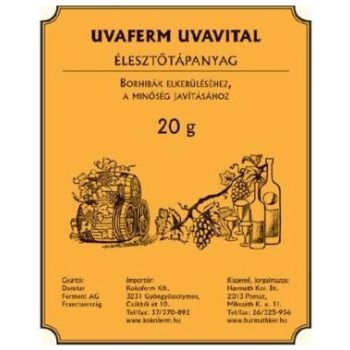 Élesztő tápsó  20g Uvavitál 16 élesztő tápanyag
