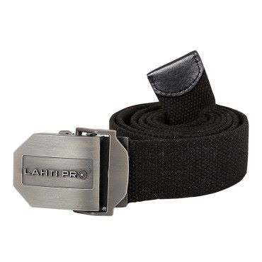 Nadrágszíj fémcsattos poliészter 130cm/fekete