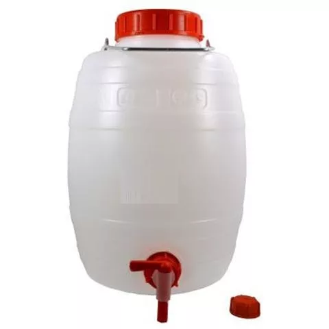 Műanyag demizson/hordó 10L csappal