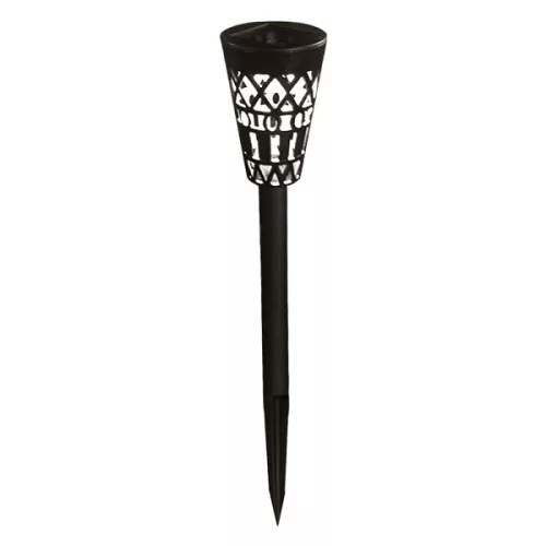 Dekorlámpa napelemes leszúrható mintás fejjel 38cm