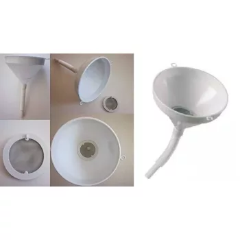 Tölcsér 25cm hajlítható szűrővel