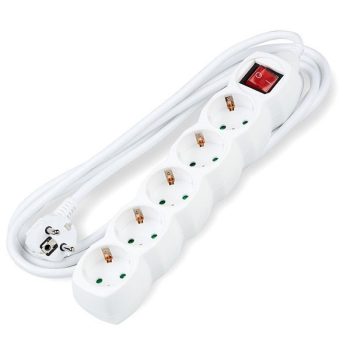 Hosszabbító 5-ös 5m 1,5mm rézkábel+kapcsoló