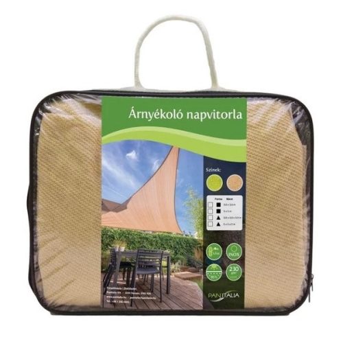 Napvitorla homok 3,6x3,6m