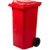 Kuka műanyag 120L kerekes piros