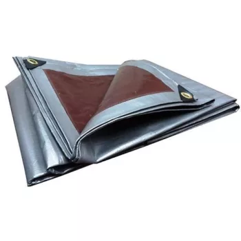 Ponyva 2x3 210gr/m2 ezüst-barna