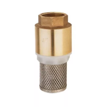 Lábszelep inox szűrővel 1"