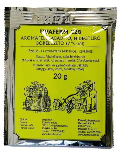 Borélesztő és aromafelszabadító 20g Uvaferm228