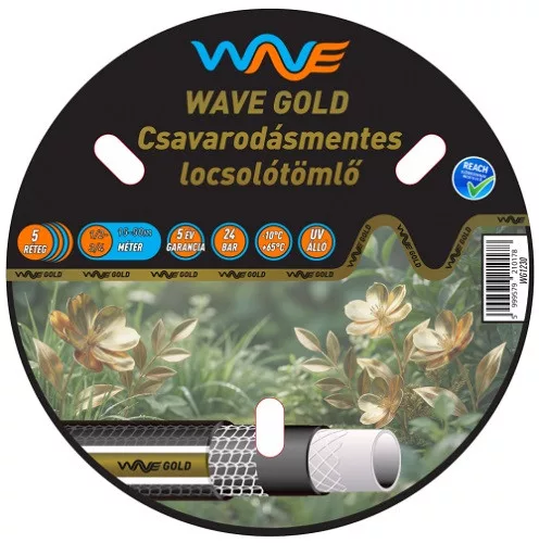 Tömlő  1" 25m WAVE Gold 5 rétegű csav.mentes