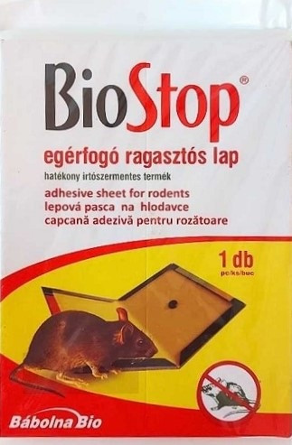 BioStop Rágcsálóírtó ragasztós könyv
