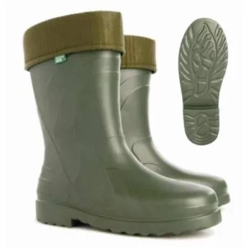 Gumicsizma Luna nöi rövidszárú bélelt zöld 41/42