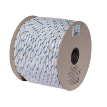 Kötél  8mm PP fehér-kék kimérős