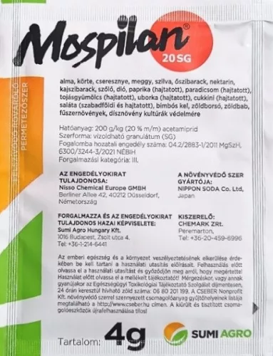 Mospilan 20SG  4gr leveles rovarölő permetszer