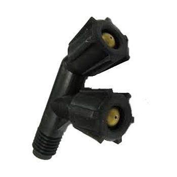 Permetező szórófej műanyag iker komplett