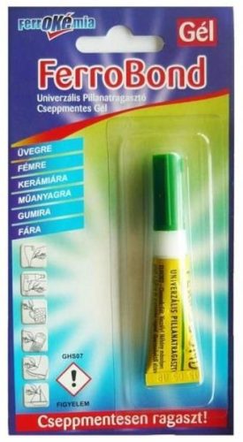 Pillanatragasztó Ferrobond gél 3gr