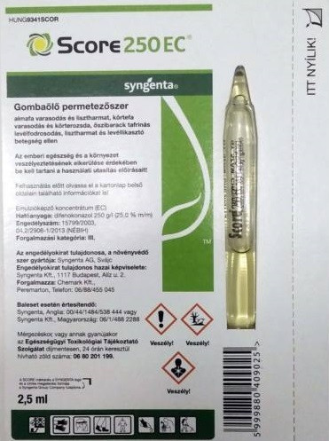 Score 250 EC ampullás 2,5ml gombaölő