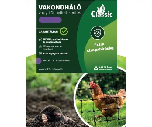 Vakondháló 2x50m