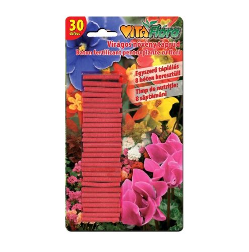 Táprúd Vitaflora virágos növényre 30 db/cs