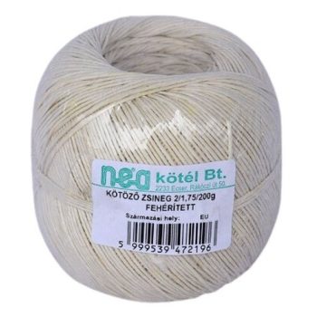 Zsineg 2/1,75 kb. 200g fehérített